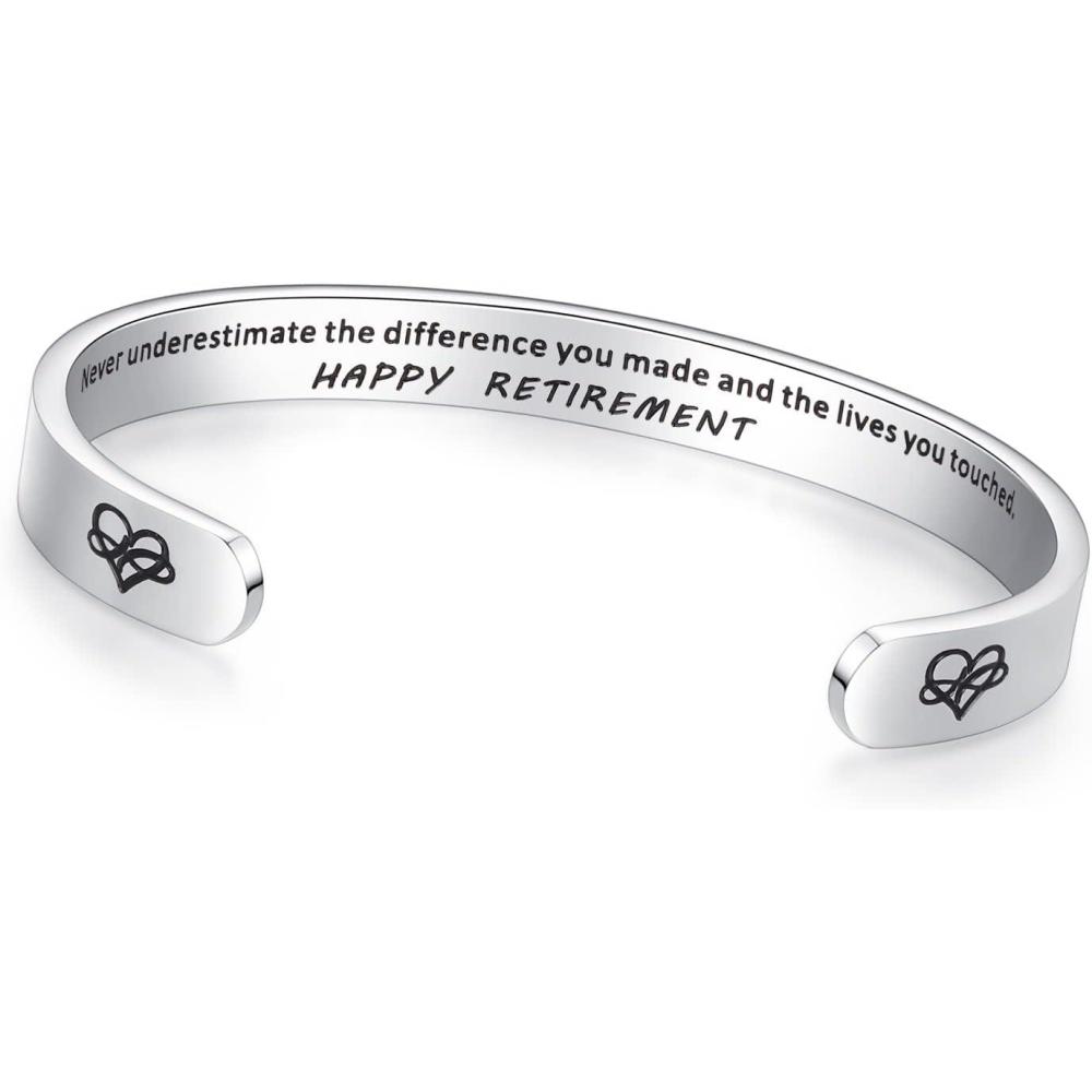 imageTONY ampamp SANDY Cuff Bracelets for Women Teen Girls Best Friend Sister Mom Daughter Granddaughter Easter Birthday Mothers Day Christmas Stocking Stuffers for Teen Girls Women Jewelry1 Retirement Gifts Never underestimate the difference you made and the lives you touched