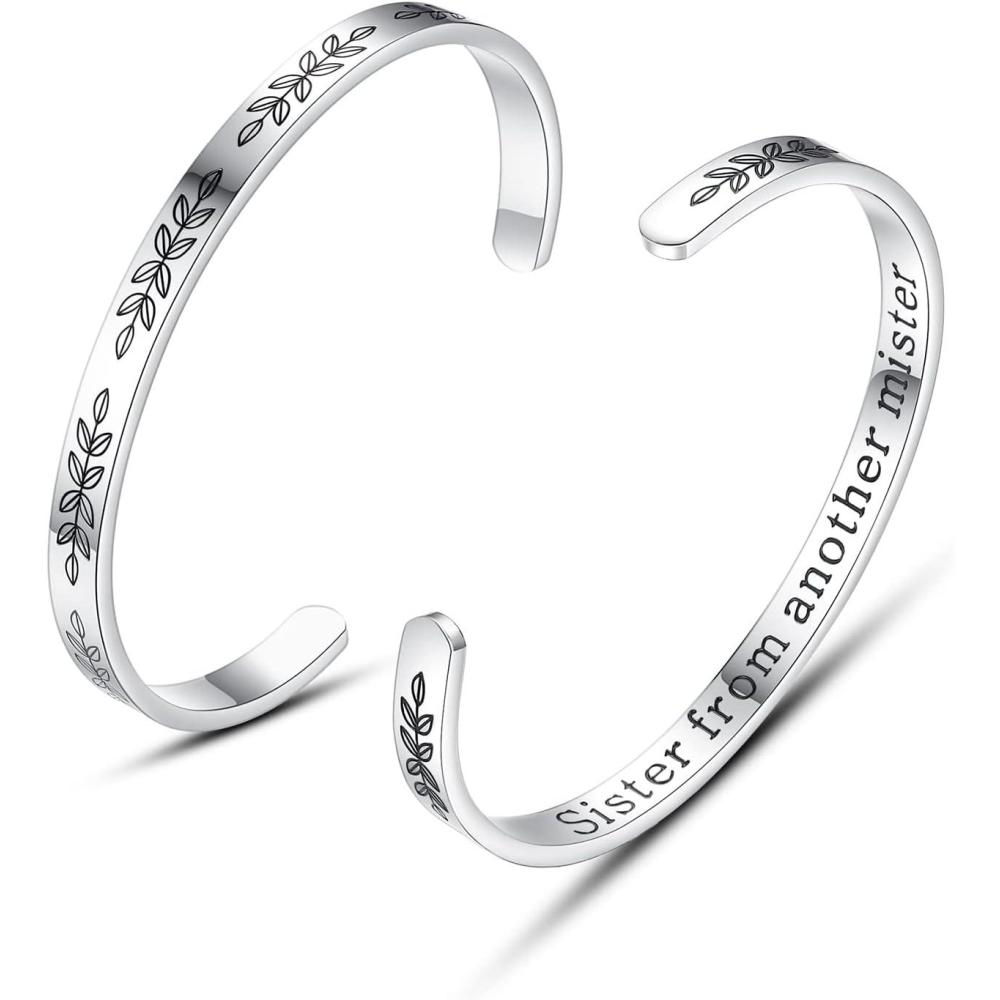 imageTONY ampamp SANDY Sister Bracelet Friendship Gifts for Women Friends Birthday Graduation Gifts for Unbiological Soul Sister Women BFF Bestie Sister from Another Mister Best Friend Bracelet