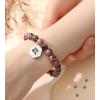 TONY & SANDY Dog Mom Bracelets – Unique Gifts for Women – Birthday, Mothers Day, Christmas – Small Gifts for New Puppy Owners – Fur Mama Presents(Rhodonite)