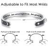 TONY & SANDY High School Graduation Gifts for Her College Class of 2024 Inspirational Bracelet Middle Senior 5th 8th Grade Motivational Jewelry Be Bold Be Courageous Be Your Best
