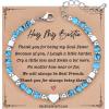 TONY & SANDY Bestie Gifts for Women, Stocking Stuffers for Women, Best Friend Friendship Gifts for Woman, Dainty Beaded Bracelets for Best Friend Bestie Soul Sister BFF(Turquoise)