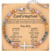 TONY & SANDY Christian Cross Bracelet for Women, Valentine’s Day Gifts for Her, Confirmation Baptism Easter Gifts, Unique Gift for Friends Daughter Mom Sister in Christ Birthday Christmas(Confirmation)