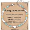 TONY & SANDY Christmas Stocking Stuffers for Kids Teen Girls, Dainty Gemstone Bracelet for Daughter Granddaughter Niece Sister Friend on Birthday Graduation Valentines Easter Gifts(Amazonite)