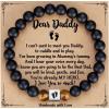 TONY & SANDY Christmas Stocking Stuffers for New Dad, First Time Dad Gifts, Daddy to be Bracelet, New Daddy Gifts for Men on Father’s Birthday Valentines(Dad to be)
