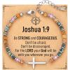 TONY & SANDY Christmas Stocking Stuffers for Women, Christian Gifts for Women Cross Bracelet, Confirmation Baptism Easter Gift, Unique Gifts for Women Birthday Valentines(Joshua 1:9)