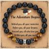 TONY & SANDY Cross Bracelet Christmas Stocking Stuffers Men Boys Christian Gifts for Teen Boys Son Grandson on Birthday Graduation Easter(Graduation ( 7.5 Inches ))