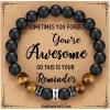 TONY & SANDY Cross Bracelet Christmas Stocking Stuffers Men Boys Christian Gifts for Teen Boys Son Grandson on Birthday Graduation Easter(You are awsome ( 8 Inches ))