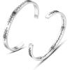 TONY & SANDY Cuff Bracelets for Women Teen Girls Best Friend Sister Mom Daughter Granddaughter Easter Birthday Mother’s Day Christmas Stocking Stuffers for Teen Girls Women Jewelry(1 – Daughter Gifts – A daughter is just a little girl who grows up to be your best friend)