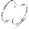 TONY & SANDY Cuff Bracelets for Women Teen Girls Best Friend Sister Mom Daughter Granddaughter Easter Birthday Mother’s Day Christmas Stocking Stuffers for Teen Girls Women Jewelry(1 – A wise woman once said “ F@ck this sh@t” she lived happily ever after)
