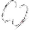 TONY & SANDY Cuff Bracelets for Women Teen Girls Best Friend Sister Mom Daughter Granddaughter Easter Birthday Mother’s Day Christmas Stocking Stuffers for Teen Girls Women Jewelry(0 – Friend Gifts – A – I’d shank a b@tch for you right in the kidney)