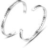 TONY & SANDY Cuff Bracelets for Women Teen Girls Best Friend Sister Mom Daughter Granddaughter Easter Birthday Mother’s Day Christmas Stocking Stuffers for Teen Girls Women Jewelry(1 – Aunt and Niece Gifts – The love between aunt and niece is forever)