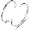 TONY & SANDY Cuff Bracelets for Women Teen Girls Best Friend Sister Mom Daughter Granddaughter Easter Birthday Mother’s Day Christmas Stocking Stuffers for Teen Girls Women Jewelry(1 – Beautiful girl you can do hard things)