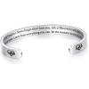 TONY & SANDY Cuff Bracelets for Women Teen Girls Best Friend Sister Mom Daughter Granddaughter Easter Birthday Mother’s Day Christmas Stocking Stuffers for Teen Girls Women Jewelry(1 – Daughter Gifts – To my daughter  never forget that I love you…Be the woman I know you can be.)