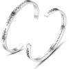 TONY & SANDY Cuff Bracelets for Women Teen Girls Best Friend Sister Mom Daughter Granddaughter Easter Birthday Mother’s Day Christmas Stocking Stuffers for Teen Girls Women Jewelry(0 – Friend Gifts – Good friends are like stars…you know they’re always there)