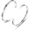 TONY & SANDY Cuff Bracelets for Women Teen Girls Best Friend Sister Mom Daughter Granddaughter Easter Birthday Mother’s Day Christmas Stocking Stuffers for Teen Girls Women Jewelry(1 – Christian Gifts – God is within her  she will not fall)