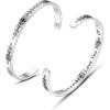 TONY & SANDY Cuff Bracelets for Women Teen Girls Best Friend Sister Mom Daughter Granddaughter Easter Birthday Mother’s Day Christmas Stocking Stuffers for Teen Girls Women Jewelry(1 – Mom Gifts – Remember I love you mom)