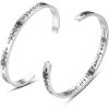 TONY & SANDY Cuff Bracelets for Women Teen Girls Best Friend Sister Mom Daughter Granddaughter Easter Birthday Mother’s Day Christmas Stocking Stuffers for Teen Girls Women Jewelry(0 – Friend Gifts – Friends are the family we choose)