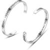 TONY & SANDY Cuff Bracelets for Women Teen Girls Best Friend Sister Mom Daughter Granddaughter Easter Birthday Mother’s Day Christmas Stocking Stuffers for Teen Girls Women Jewelry(1 – Cousin Gifts – Cousins by blood  sisters by heart  friends by choice)