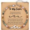 TONY & SANDY Friend Gifts for Women, Unique Valentine’s Day Gifts for Her, Sister Gifts from Sister, Wave Bracelet, Christmas Birthday Gifts for Women, Bestie Friendship Bracelets(Sister)
