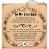 TONY & SANDY Friend Gifts for Women, Unique Valentine’s Day Gifts for Her, Sister Gifts from Sister, Wave Bracelet, Christmas Birthday Gifts for Women, Bestie Friendship Bracelets(Grandma)