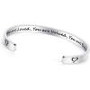 TONY & SANDY Inspirational Bracelets for Women Teen Girls Personalized Gifts for Daughter Granddaughter Mom Sister Friends Stainless Steel Engraved Cuff Birthday Easter Christmas(0 – You are loved you are valued you are beautiful)