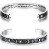 TONY & SANDY Inspirational Bracelets for Women Teen Girls Personalized Gifts for Daughter Granddaughter Mom Sister Friends Stainless Steel Engraved Cuff Birthday Easter Christmas(A – Bonus Daughter Gifts – Sun & Moon – I may not have given you the gift of life…)