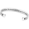 TONY & SANDY Inspirational Bracelets for Women Teen Girls Personalized Gifts for Daughter Granddaughter Mom Sister Friends Stainless Steel Engraved Cuff Birthday Easter Christmas(A – Christian Gifts – Give God your weakness and he’ll give you his strength)