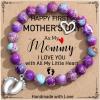 TONY & SANDY New Mom Christmas Gifts, Bead Bracelets for First Time Mom Gifts on Mother’s Day, Birthday, Stocking Stuffers(Imperial Jasper -First Mother’s Day – A)