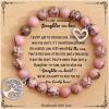 TONY & SANDY Unique Christmas Stocking Stuffers for Women, Mom, Daughter, Wife, Friends, Sister, Aunt – Beaded Bracelets Women Teen Girls Gifts Jewelry on Birthday Graduation Easter(Daughter in Law)