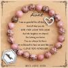 TONY & SANDY Unique Christmas Stocking Stuffers for Women, Mom, Daughter, Wife, Friends, Sister, Aunt – Beaded Bracelets Women Teen Girls Gifts Jewelry on Birthday Graduation Easter(Aunt)