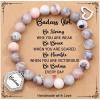 TONY & SANDY Unique Christmas Stocking Stuffers for Women, Mom, Daughter, Wife, Friends, Sister, Aunt – Beaded Bracelets Women Teen Girls Gifts Jewelry on Birthday Graduation Easter(Badass)