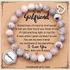 TONY & SANDY Unique Christmas Stocking Stuffers for Women, Mom, Daughter, Wife, Friends, Sister, Aunt – Beaded Bracelets Women Teen Girls Gifts Jewelry on Birthday Graduation Easter(Girlfriend)