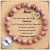 TONY & SANDY Unique Christmas Stocking Stuffers for Women, Mom, Daughter, Wife, Friends, Sister, Aunt – Beaded Bracelets Women Teen Girls Gifts Jewelry on Birthday Graduation Easter(A – Mom)
