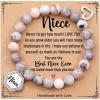 TONY & SANDY Unique Christmas Stocking Stuffers for Women, Mom, Daughter, Wife, Friends, Sister, Aunt – Beaded Bracelets Women Teen Girls Gifts Jewelry on Birthday Graduation Easter(Niece)
