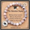 TONY & SANDY Unique Christmas Stocking Stuffers for Women, Mom, Daughter, Wife, Friends, Sister, Aunt – Beaded Bracelets Women Teen Girls Gifts Jewelry on Birthday Graduation Easter(Graduation)
