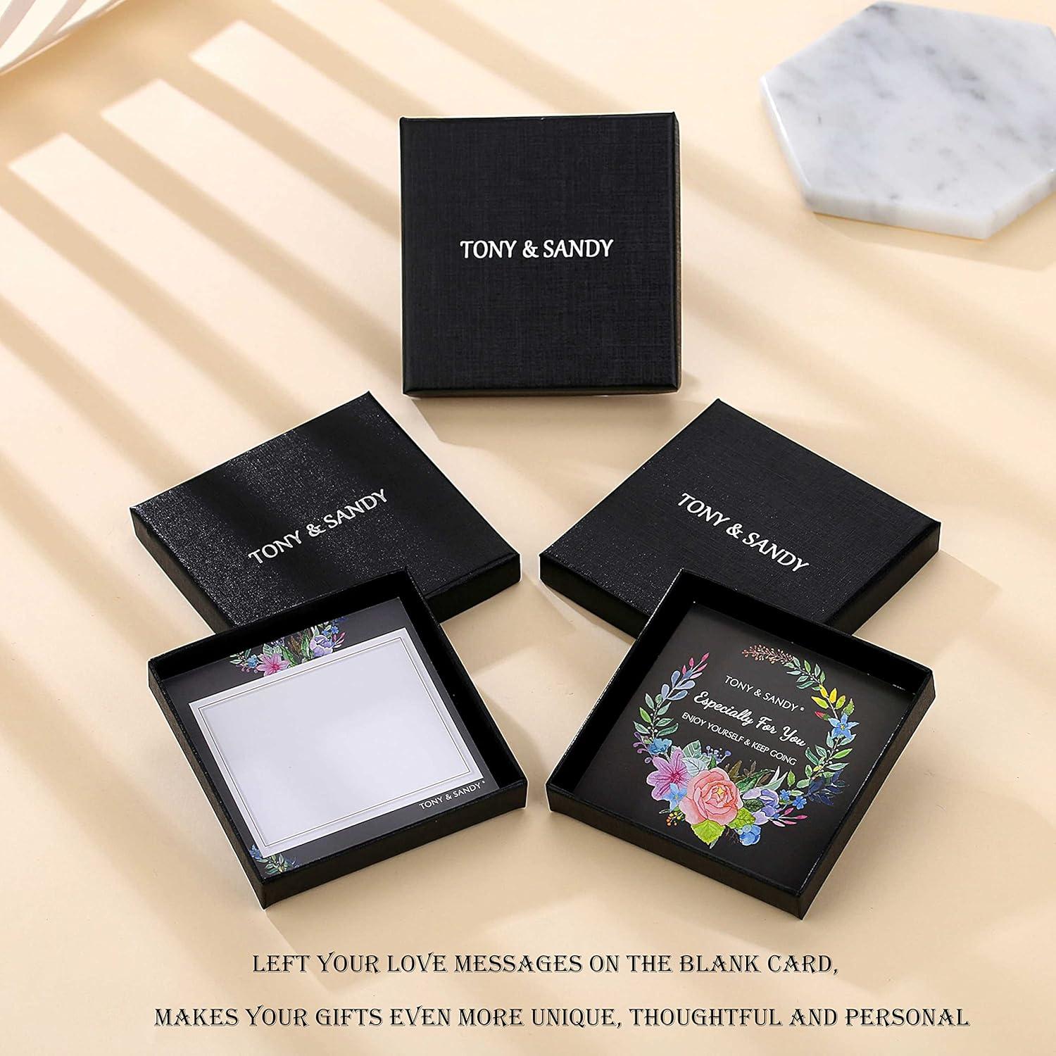 imageTONY amp SANDY Inspirational Bracelets for Women Teen Girls Personalized Gifts for Daughter Granddaughter Mom Sister Friends Stainless Steel Engraved Cuff Birthday Easter ChristmasA Daughter Gifts Sun Moon Never forget that I love you