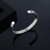 TONY & SANDY Inspirational Bracelets for Women Teen Girls Personalized Gifts for Daughter Granddaughter Mom Sister Friends Stainless Steel Engraved Cuff Birthday Easter Christmas(A – Always remember you’re braver than you believe stronger than … loved more than you know)