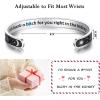 TONY & SANDY Inspirational Bracelets for Women Teen Girls Personalized Gifts for Daughter Granddaughter Mom Sister Friends Stainless Steel Engraved Cuff Birthday Easter Christmas(A – Friend Gifts – Sun & Moon – I’d shank a b@tch for you right in the kidney)