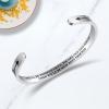TONY & SANDY Inspirational Bracelets for Women Teen Girls Personalized Gifts for Daughter Granddaughter Mom Sister Friends Stainless Steel Engraved Cuff Birthday Easter Christmas(A – Friend Gifts – We’ll be friends until we are old and senile then will be new best friends)