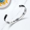 TONY & SANDY Inspirational Bracelets for Women Teen Girls Personalized Gifts for Daughter Granddaughter Mom Sister Friends Stainless Steel Engraved Cuff Birthday Easter Christmas(A – Sun & Moon – Keep shining beautiful one the world needs your light)