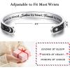 TONY & SANDY Inspirational Bracelets for Women Teen Girls Personalized Gifts for Daughter Granddaughter Mom Sister Friends Stainless Steel Engraved Cuff Birthday Easter Christmas(A – Cousin Gifts – Sun & Moon – Cousins by blood sisters by heart friends by choice)