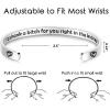 TONY & SANDY Inspirational Bracelets for Women Teen Girls Personalized Gifts for Daughter Granddaughter Mom Sister Friends Stainless Steel Engraved Cuff Birthday Easter Christmas(A – Friends Gifts – I’d shank a b for you right in the kidney)