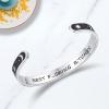 TONY & SANDY Inspirational Bracelets for Women Teen Girls Personalized Gifts for Daughter Granddaughter Mom Sister Friends Stainless Steel Engraved Cuff Birthday Easter Christmas(A – Friends Gifts – Sun Moon – Best f@cking Bitches)