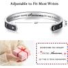 TONY & SANDY Inspirational Bracelets for Women Teen Girls Personalized Gifts for Daughter Granddaughter Mom Sister Friends Stainless Steel Engraved Cuff Birthday Easter Christmas(A – Sun & Moon – Sometimes you forget you re awesome so this is your reminder)