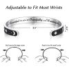 TONY & SANDY Inspirational Bracelets for Women Teen Girls Personalized Gifts for Daughter Granddaughter Mom Sister Friends Stainless Steel Engraved Cuff Birthday Easter Christmas(A – Sun & Moon – You are beautiful for you are fearfully and wonderfully made)