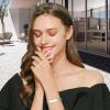 TONY & SANDY Inspirational Bracelets for Women Teen Girls Personalized Gifts for Daughter Granddaughter Mom Sister Friends Stainless Steel Engraved Cuff Birthday Easter Christmas(A – Graduation Gifts – Be fearless)