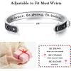 TONY & SANDY Inspirational Bracelets for Women Teen Girls Personalized Gifts for Daughter Granddaughter Mom Sister Friends Stainless Steel Engraved Cuff Birthday Easter Christmas(A – Sun & Moon – Be brave be strong be badass)