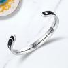 TONY & SANDY Inspirational Bracelets for Women Teen Girls Personalized Gifts for Daughter Granddaughter Mom Sister Friends Stainless Steel Engraved Cuff Birthday Easter Christmas(Sun & Moon – Do not let the behavior of others destroy your inner peace)