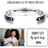 TONY & SANDY Inspirational Bracelets for Women Teen Girls Personalized Gifts for Daughter Granddaughter Mom Sister Friends Stainless Steel Engraved Cuff Birthday Easter Christmas(A – Sun & Moon – Don’t let the hard days win)