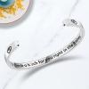TONY & SANDY Inspirational Bracelets for Women Teen Girls Personalized Gifts for Daughter Granddaughter Mom Sister Friends Stainless Steel Engraved Cuff Birthday Easter Christmas(A – Friends Gifts – I’d shank a b for you right in the kidney)